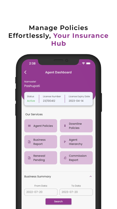 Asian Life Insurance Screenshot