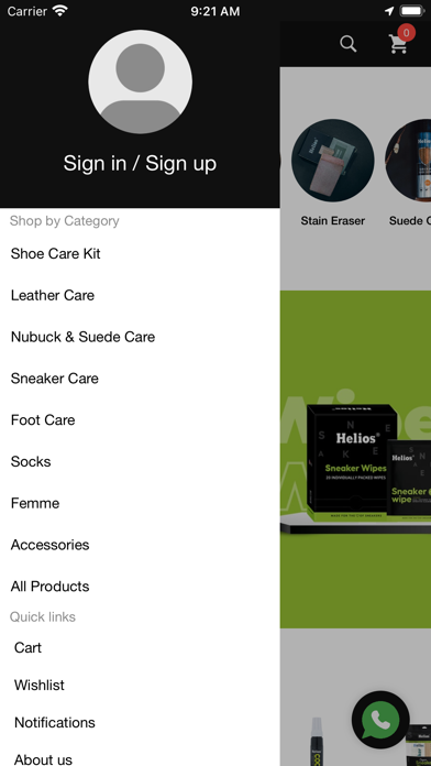 Helios Shoe Care Screenshot
