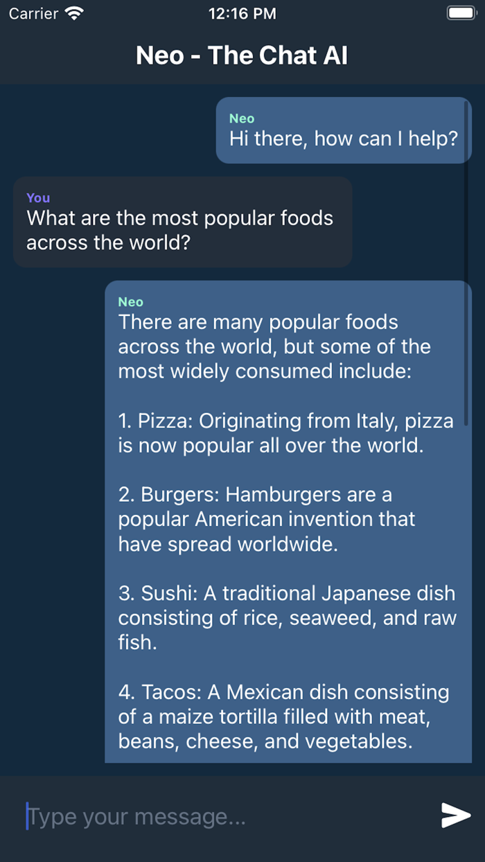 Neo - The Chat AI