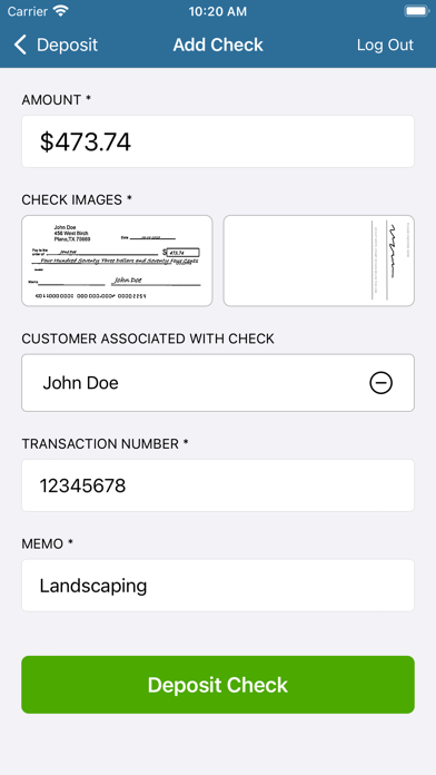 BOC-Business Mobile Deposit Screenshot