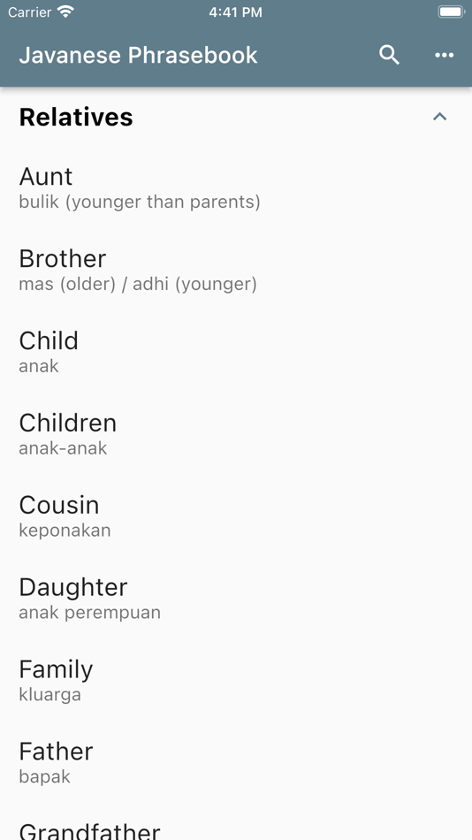 #3. Javanese Phrasebook (iOS) 由: Qvyshift LLC