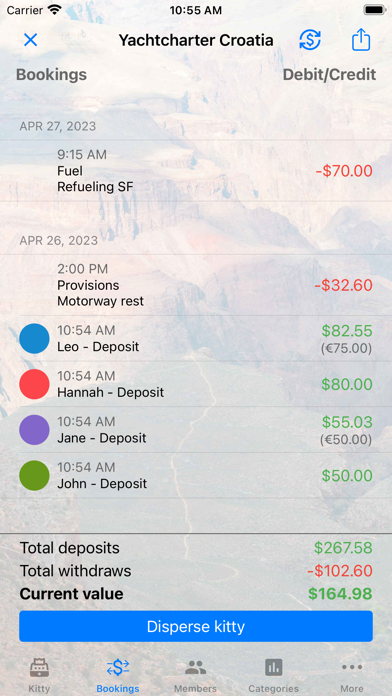 TravelCash-app Screenshot