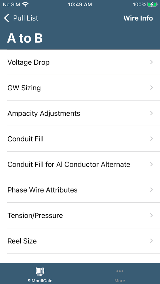 #3. SIMpull 600V Calculator (iOS) Podle: Southwire Company