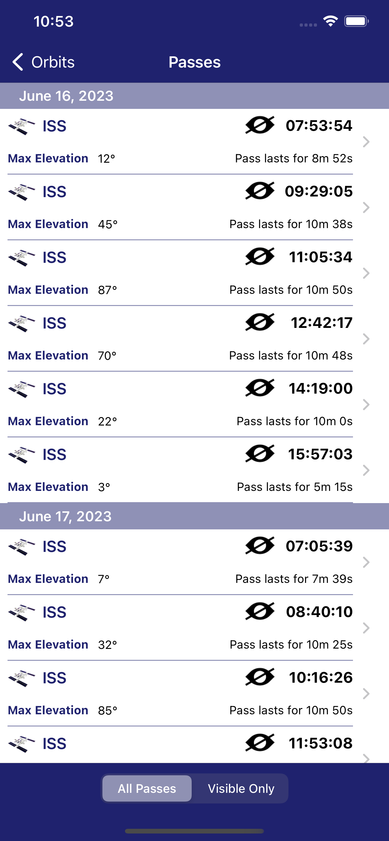 Sat Seeker ISS Tracker