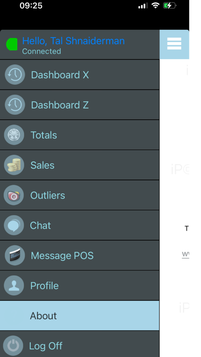 iPos Dashboard Screenshot