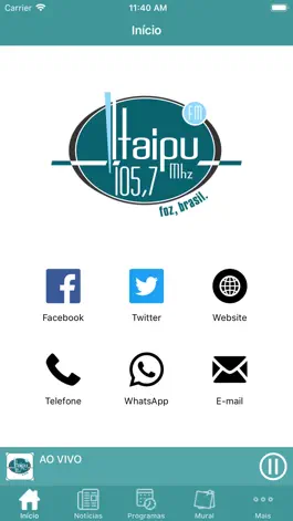 Game screenshot Rádio Itaipu FM 105,7 MHZ mod apk