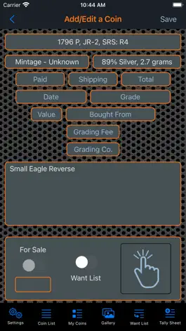 Game screenshot Draped Bust Dimes Collection hack