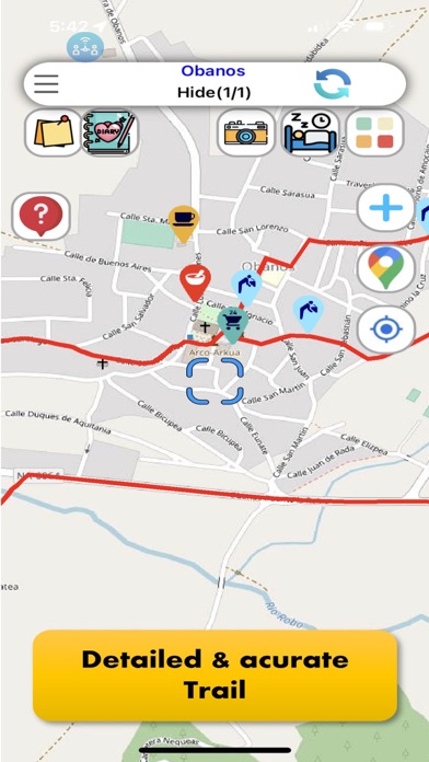 Camino Map : French way Screenshot