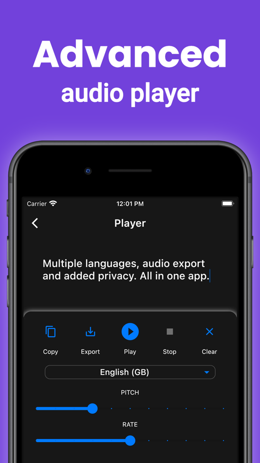 #1. TTS: Text to Speech (iOS) By: Adam Cziko