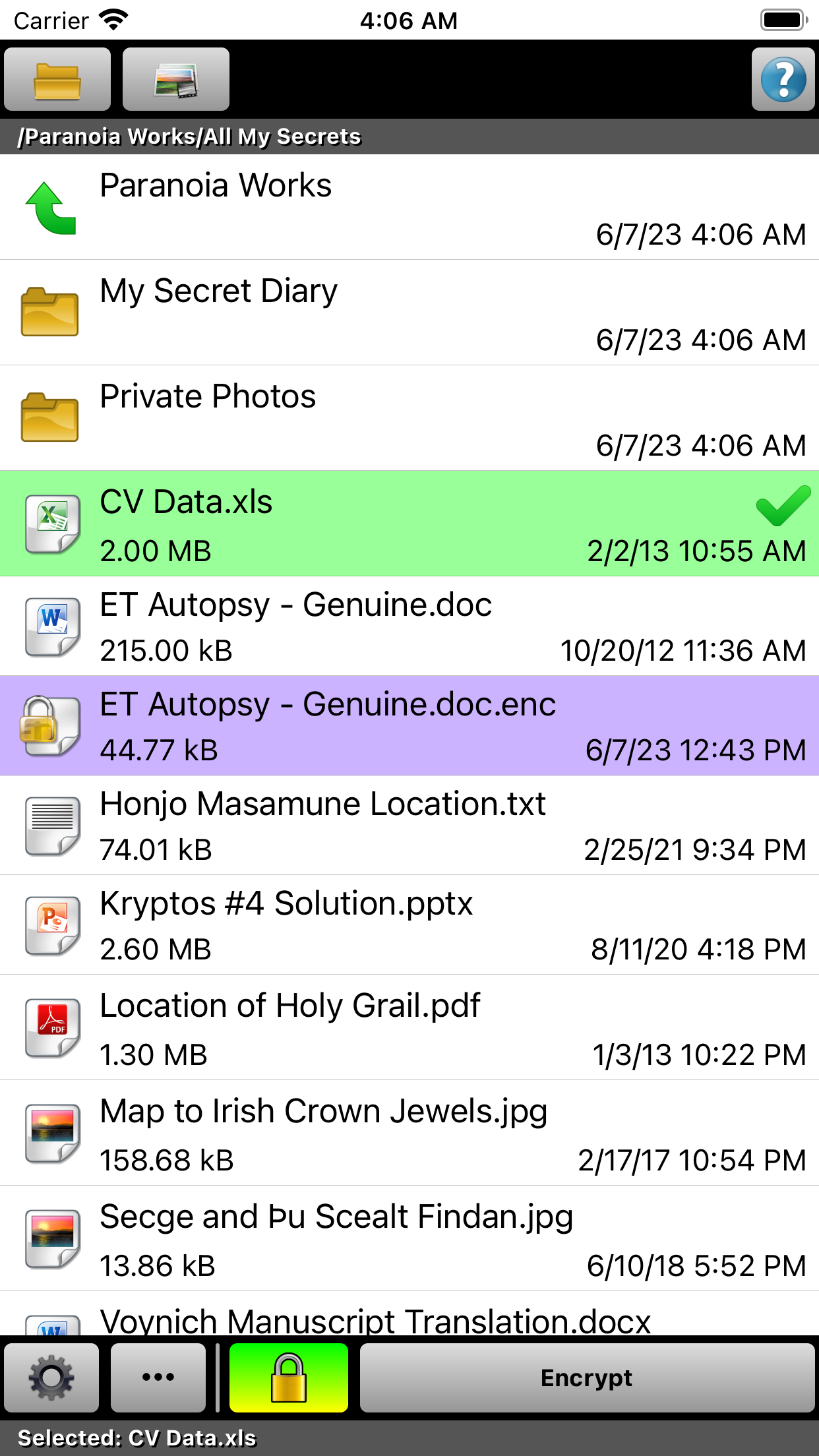 Paranoia File Encryption PRO