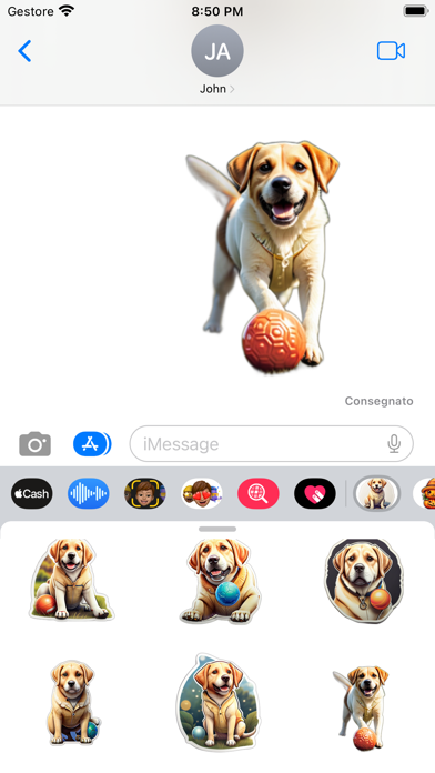Labrador Cute Stickers Screenshot