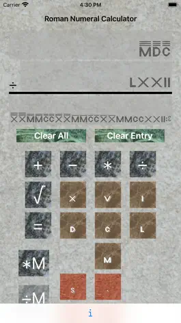 Game screenshot Roman Numeral Calculator apk