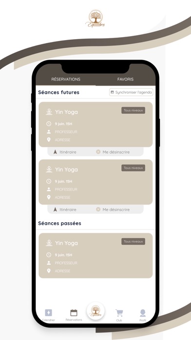 Equilibre Pilates Yoga Screenshot