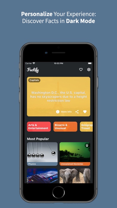 Factify Facts Screenshot 2 - AppWisp.com Factify Facts Screenshot 2 - AppWisp.com