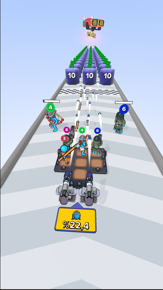 #2. Shooter Cart Run (iOS) By: Ela Game