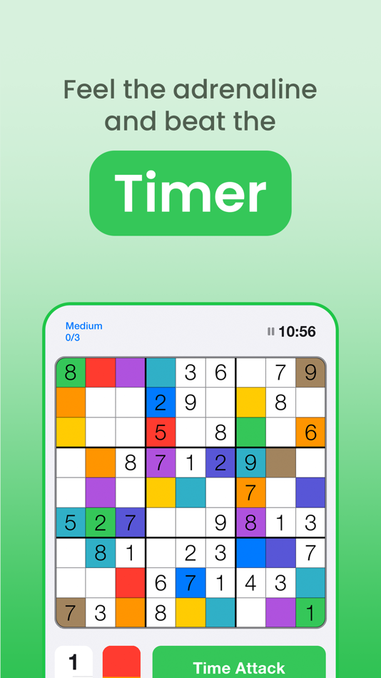 #8. Sudoku: Colors & Numbers (iOS) By: NBT (Next Big Thing)