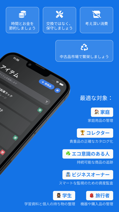 Itemido：ホームインベントリを管理します