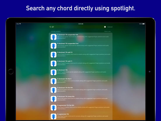 GtrLib Chords iPad screenshot 6 - Music app