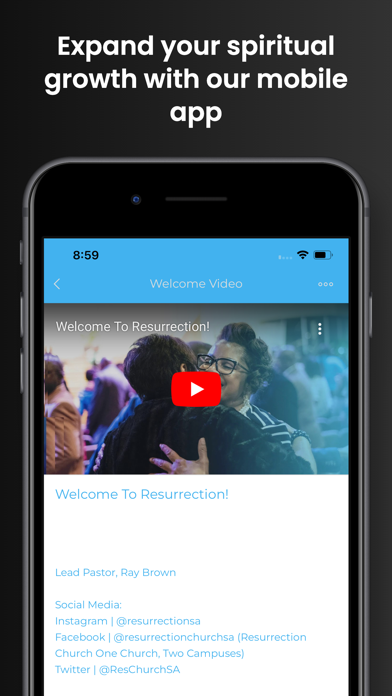 Resurrection Ministries Screenshot
