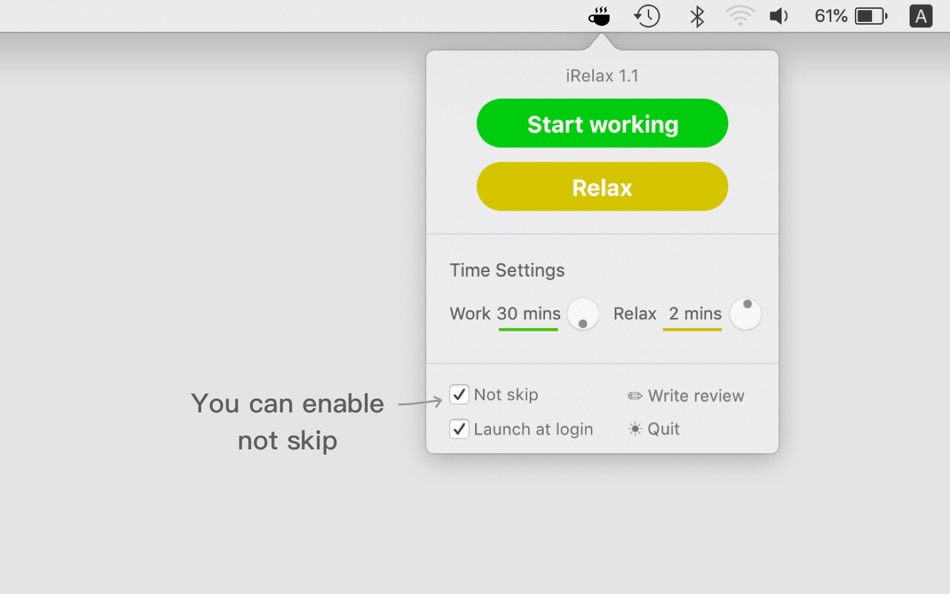 #2. iRelax - Break Reminders (macOS) بواسطة: 志强 王