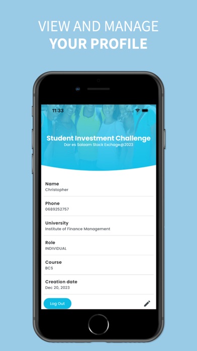 Student Investment Challenge Screenshot