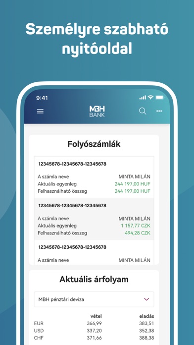 MBH Vállalati Mobilalkalmazás Screenshot