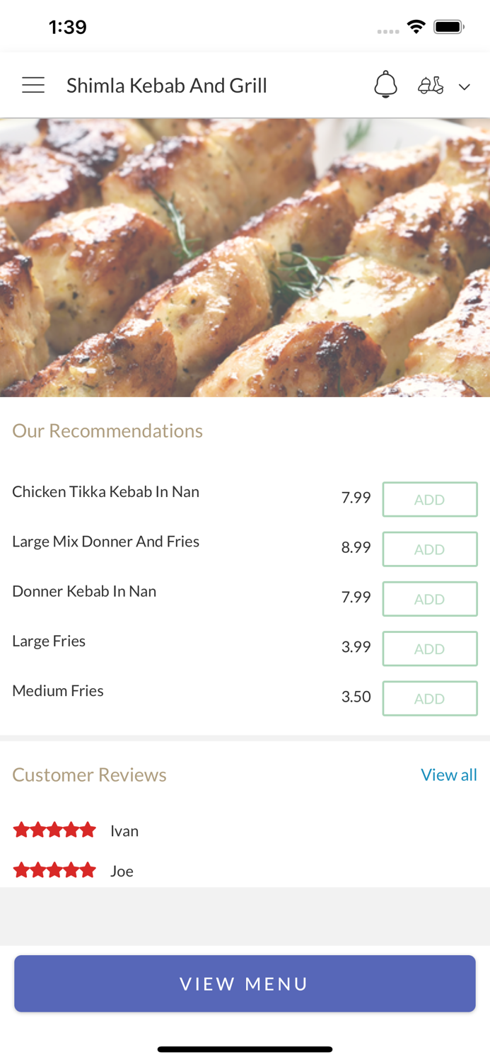 Shimla Kebab And Grill