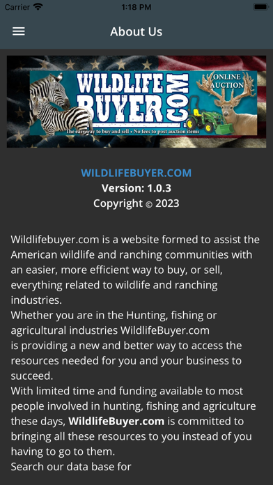Wildlife Buyer Screenshot