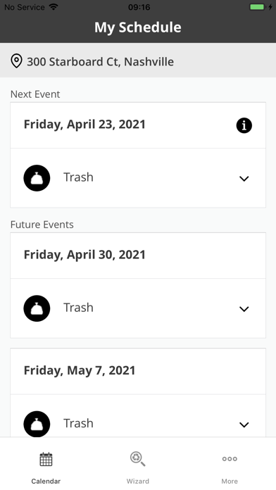 Nashville Waste and Recycling Screenshot