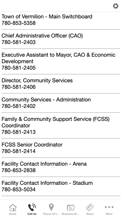 Town of Vermilion App Screenshot