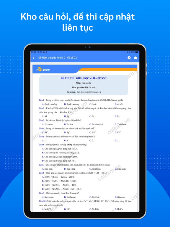 Colearn iPad screenshot