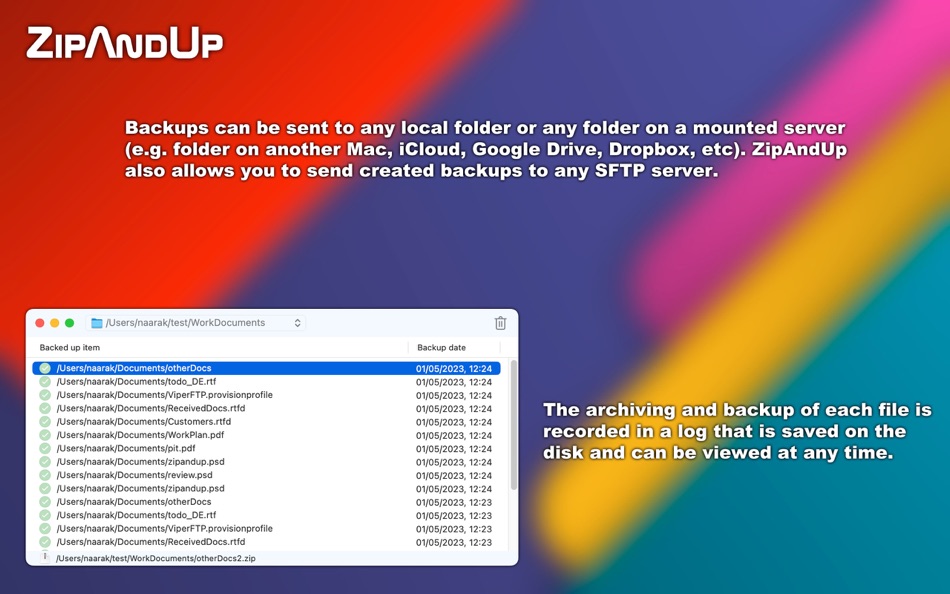 #3. ZipAndUp (macOS) 게시자: Grzegorz Staszczyk