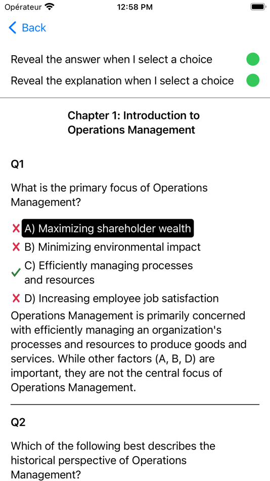 #3. Operations Management Exam (iOS) Podle: Martin Tseng