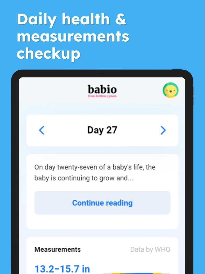 Babio · Daily baby checkup
