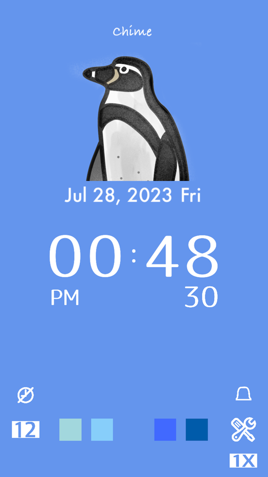 #3. Cool Penguin Clock (iOS) 게시자: Mihoko Araki