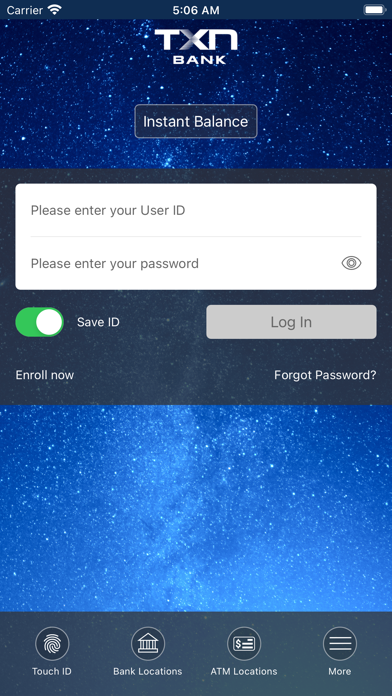 TXN Bank Mobile Screenshot