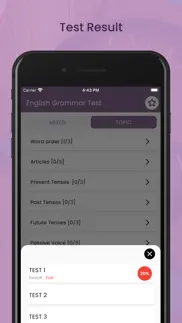 english grammar test 2024 iphone screenshot 4
