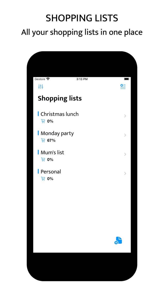 QuickList simple Shopping List