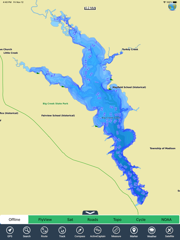 Screenshot #4 pour Iowa lakes - charts offline