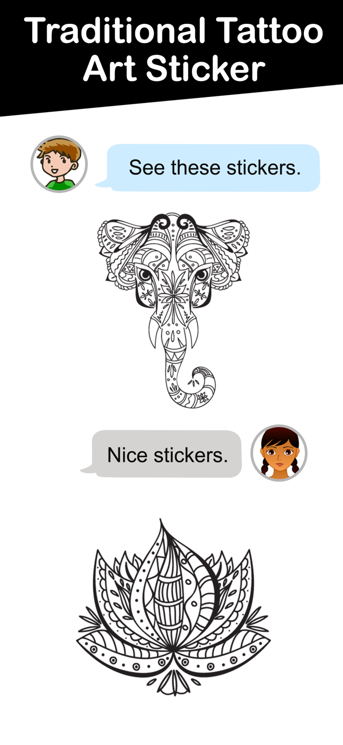 Traditional Tattoo Art Sticker