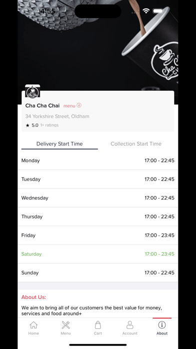 Cha Cha Chai-Order Online Screenshot