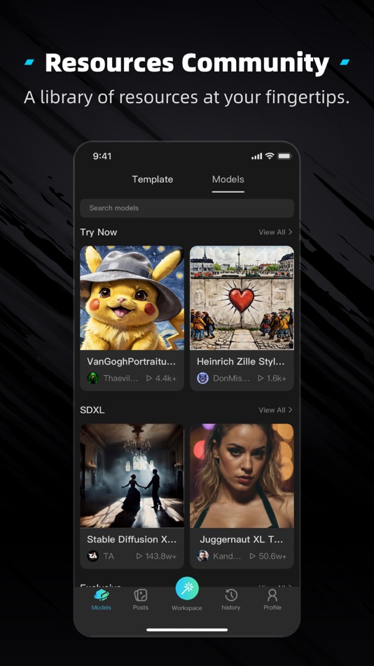 #1. TensorArt - AI model generator (iOS) Podle: Echo INTERNATIONAL HK LIMITED