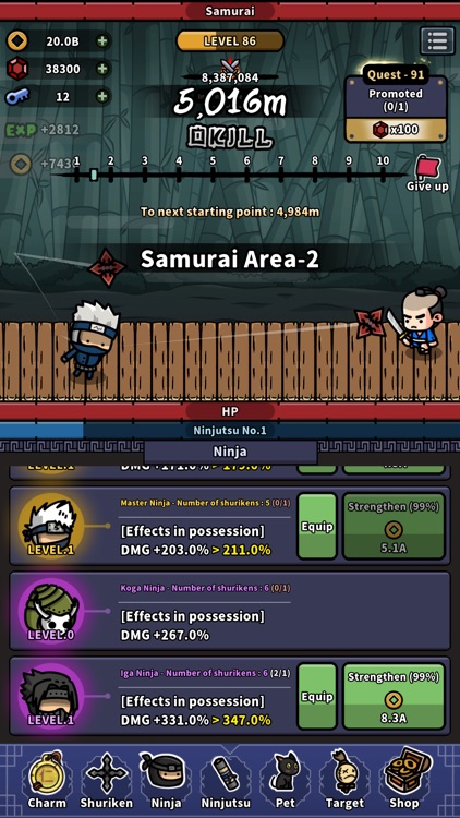 Fiery Ninja : Idle RPG