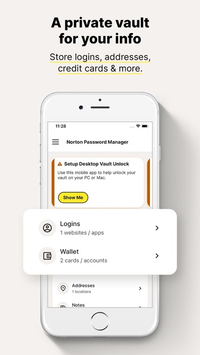 Screenshot #2 pour Norton Password Manager