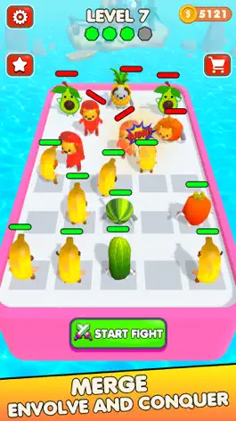 Game screenshot Merge Banana Cat: Run & Fight apk