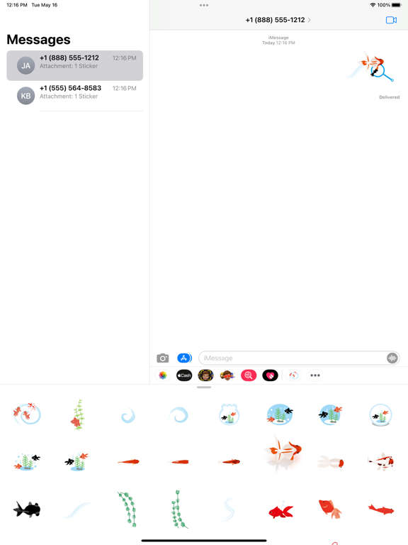 Screenshot #4 pour Autocollant poisson rouge