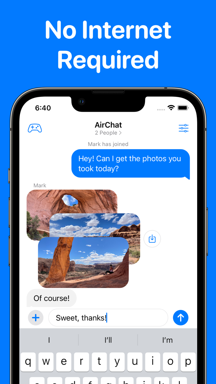 AirChat Peer-to-Peer Chat