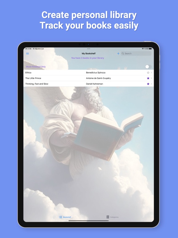 Book Tracker App - Ex Libris iPad screenshot 1 - Book app