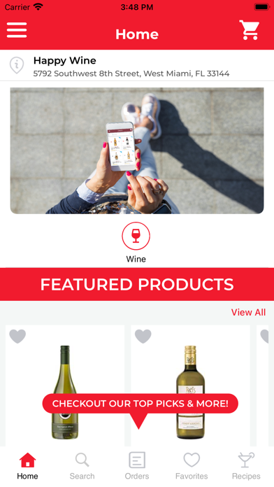 Happy Wine Calle Ocho Screenshot 1 - AppWisp.com Happy Wine Calle Ocho Screenshot 1 - AppWisp.com