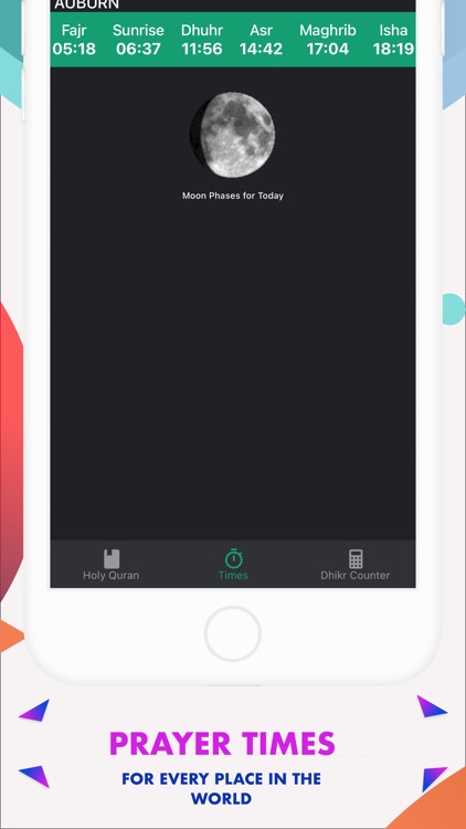 Holy Quran & Prayer Times